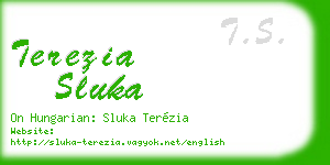 terezia sluka business card